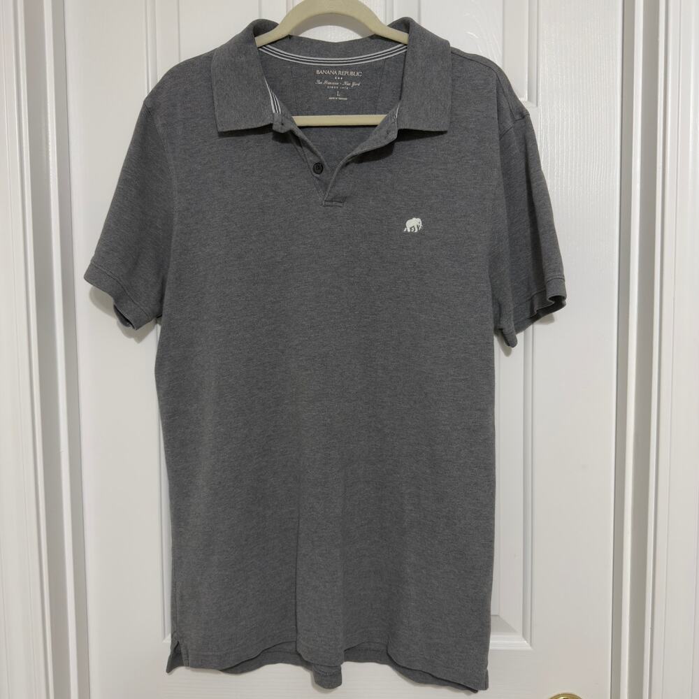 Classic Banana Republic Gray Polo